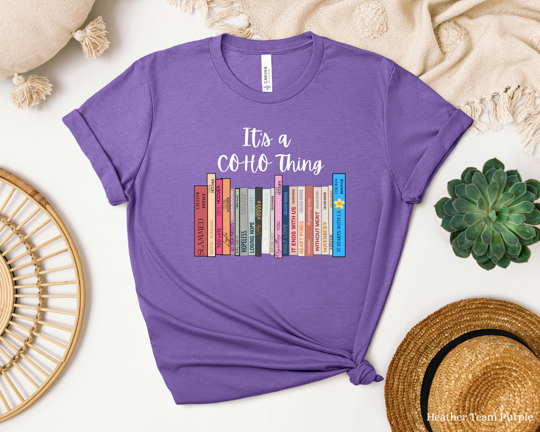 Its a CoHo Thing Colleen Hoover Tee | Book Lover Author Appreciation | Book Lover