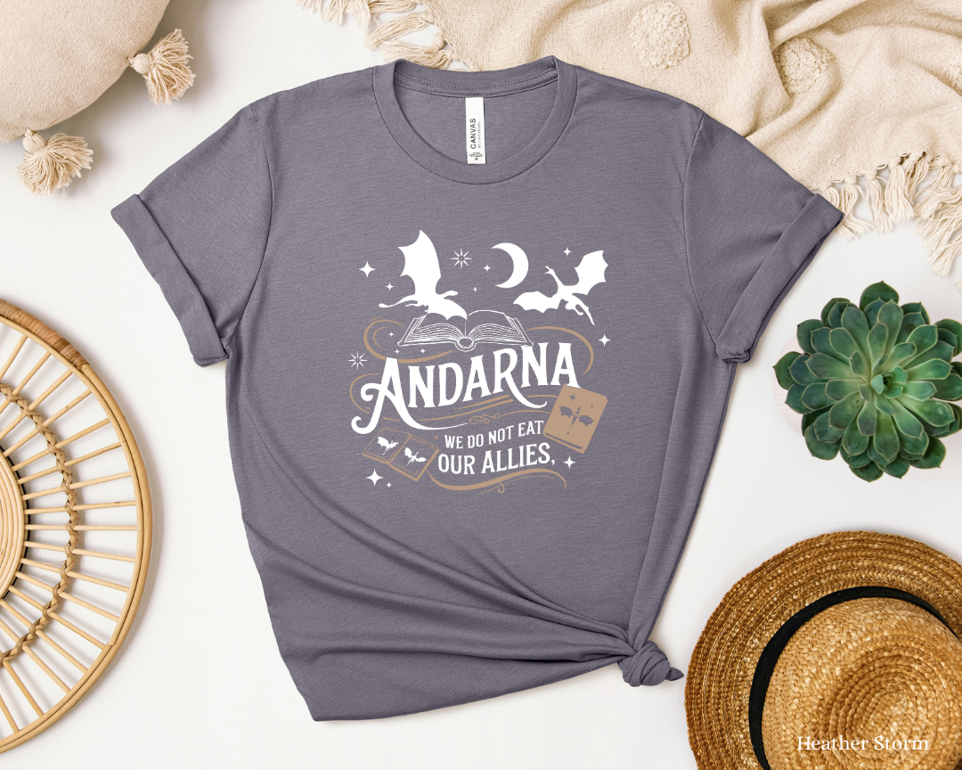 Fourth Wing | Golden Dragon | Andarna T-Shirt | Fantasy Book Quote