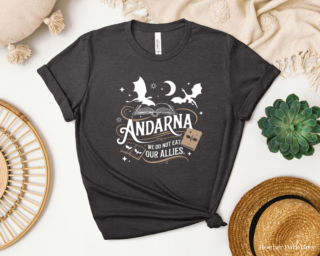 Fourth Wing | Golden Dragon | Andarna T-Shirt | Fantasy Book Quote
