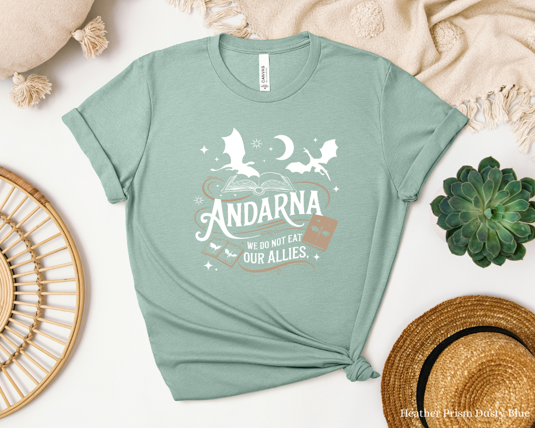 Fourth Wing | Golden Dragon | Andarna T-Shirt | Fantasy Book Quote