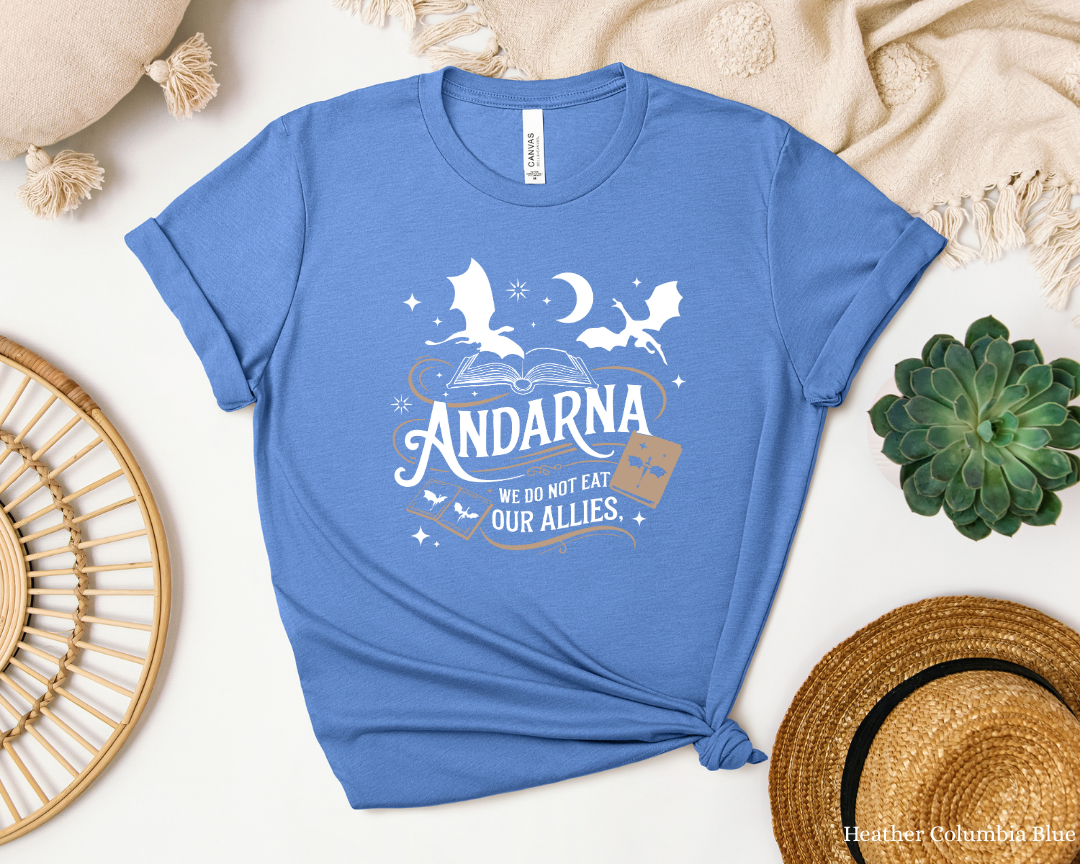 Fourth Wing | Golden Dragon | Andarna T-Shirt | Fantasy Book Quote
