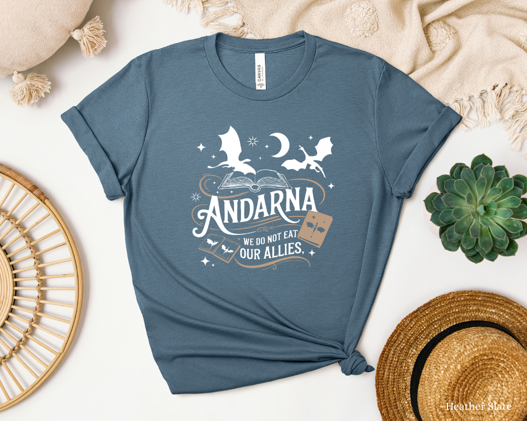 Fourth Wing | Golden Dragon | Andarna T-Shirt | Fantasy Book Quote