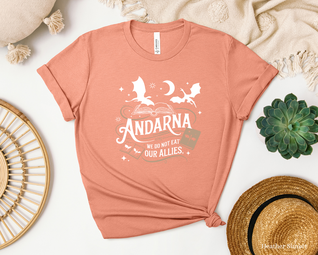 Fourth Wing | Golden Dragon | Andarna T-Shirt | Fantasy Book Quote